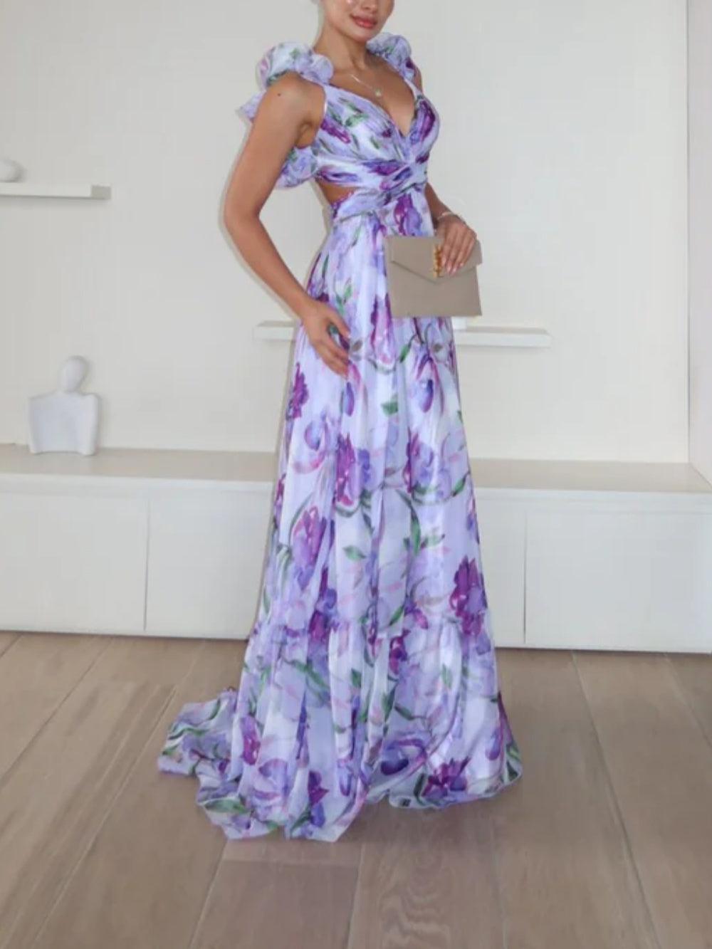 Sofia - Alluring Backless Maxi Dress