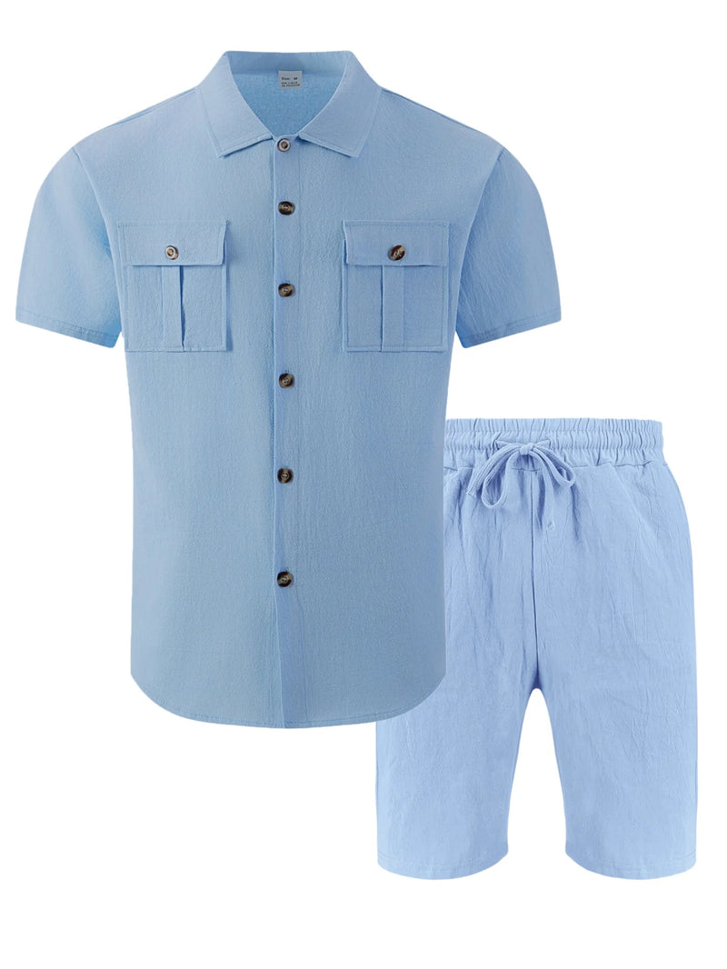 Elijah - Effortless Linen Two Piece Set