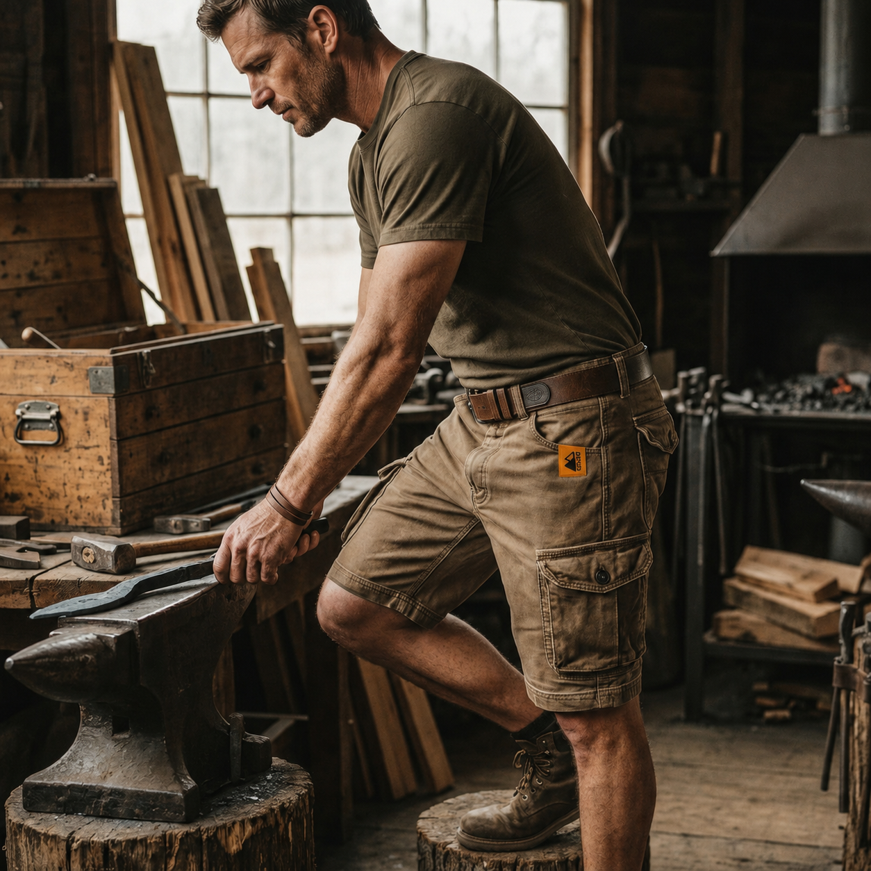 Apex - Durable Multi-Pocket Cargo Shorts
