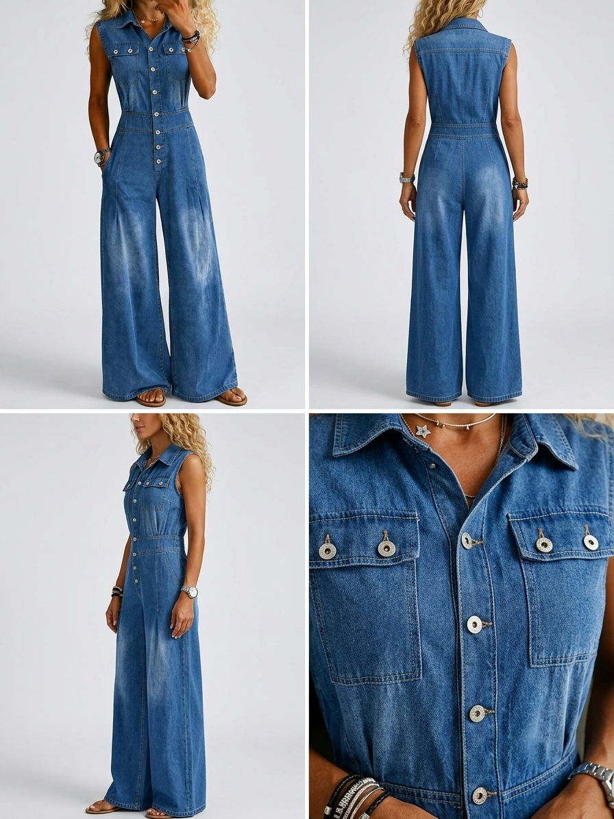 Suzy - Effortless Denim Jumpsuit