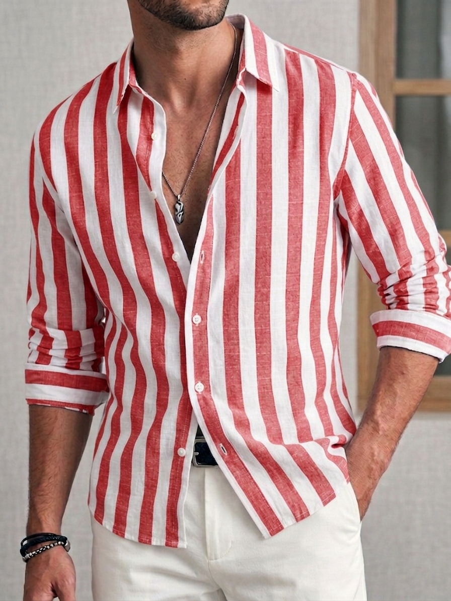 Zale - Breathable Striped Shirt