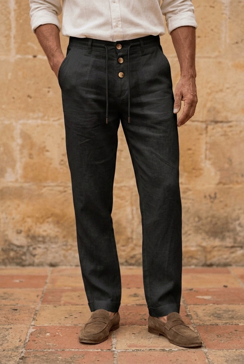 Allan - Breathable Linen Trousers