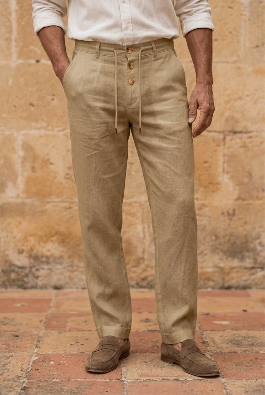 Allan - Breathable Linen Trousers