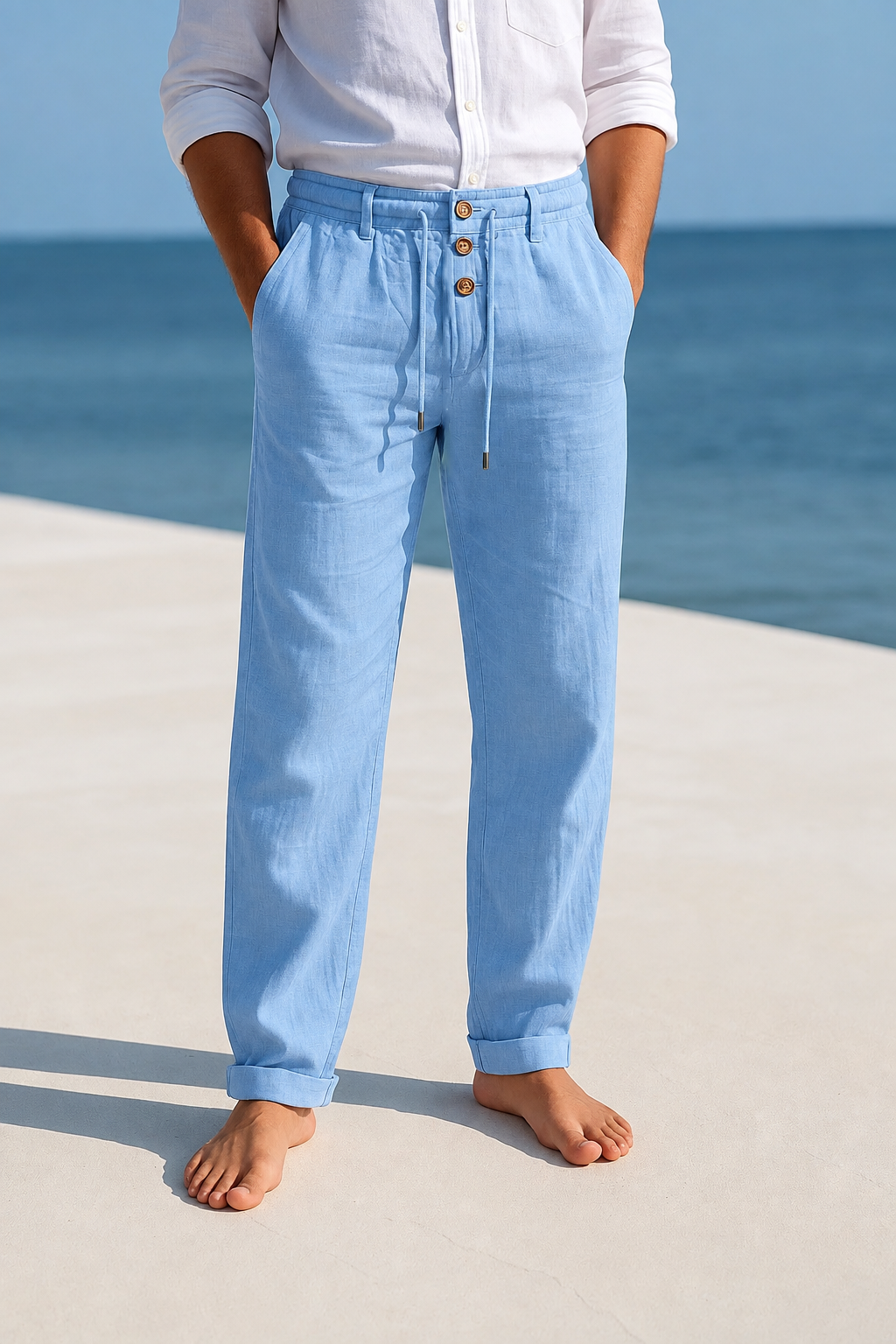 Allan - Breathable Linen Trousers