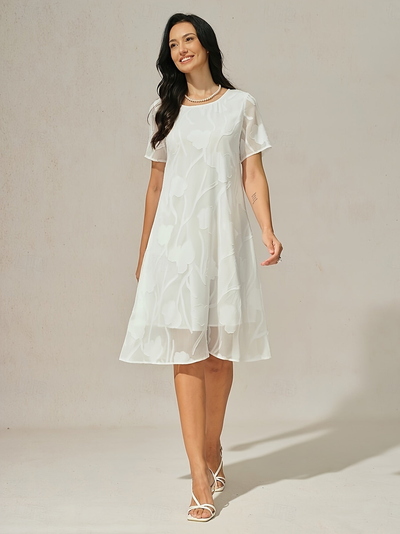 Zoe - Chiffon Knee-Length A-Line Dress