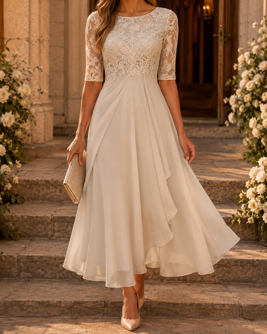 Yvonne - Exquisite Lace Dress