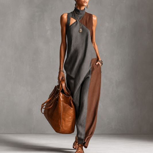 Alisa - Aesthetic High Neckline Dress