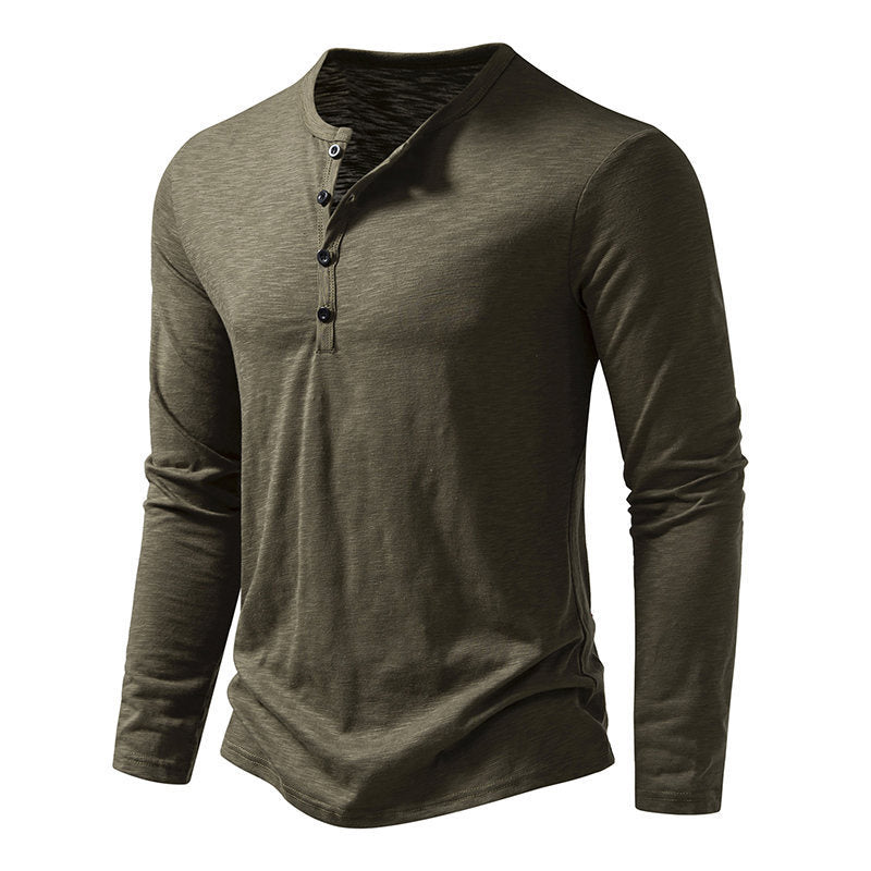 Owen - Long Sleeve Henley Shirt
