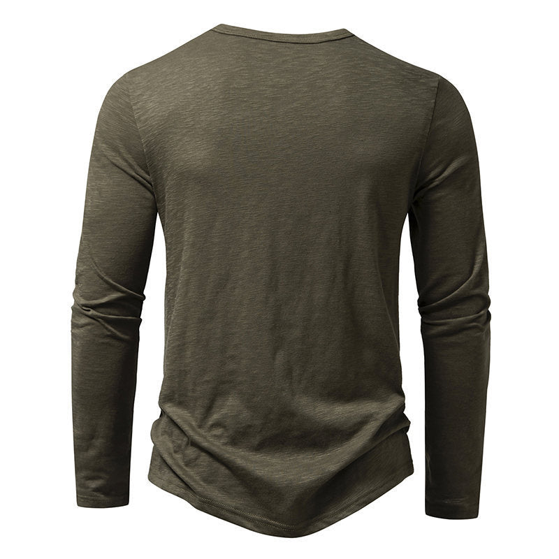 Owen - Long Sleeve Henley Shirt