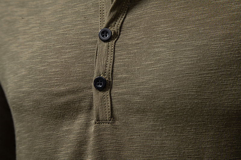 Owen - Long Sleeve Henley Shirt