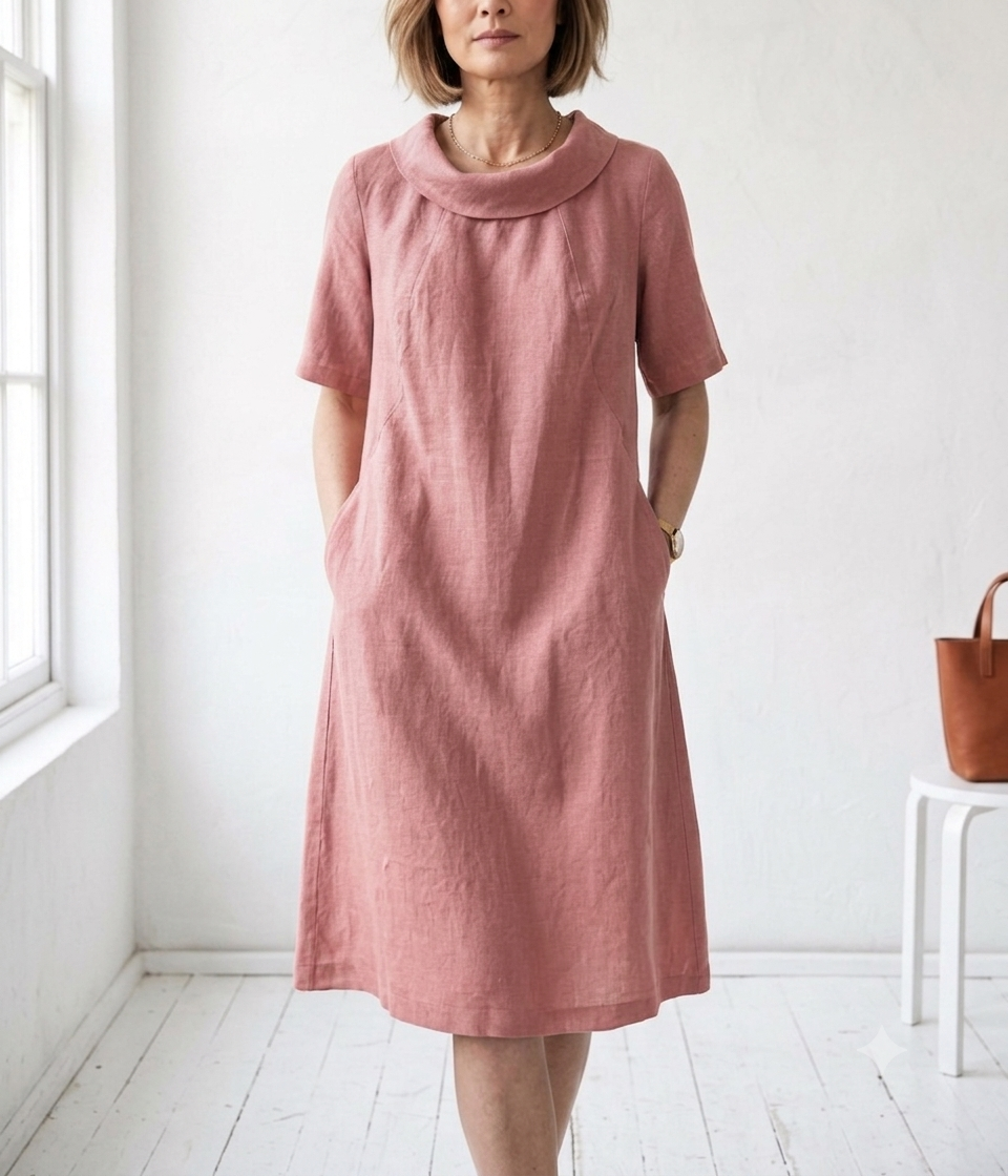 Faye - Short Sleeve Midi Dress