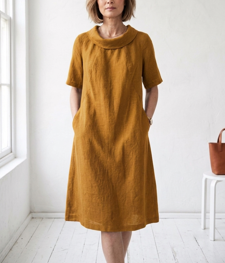 Faye - Short Sleeve Midi Dress