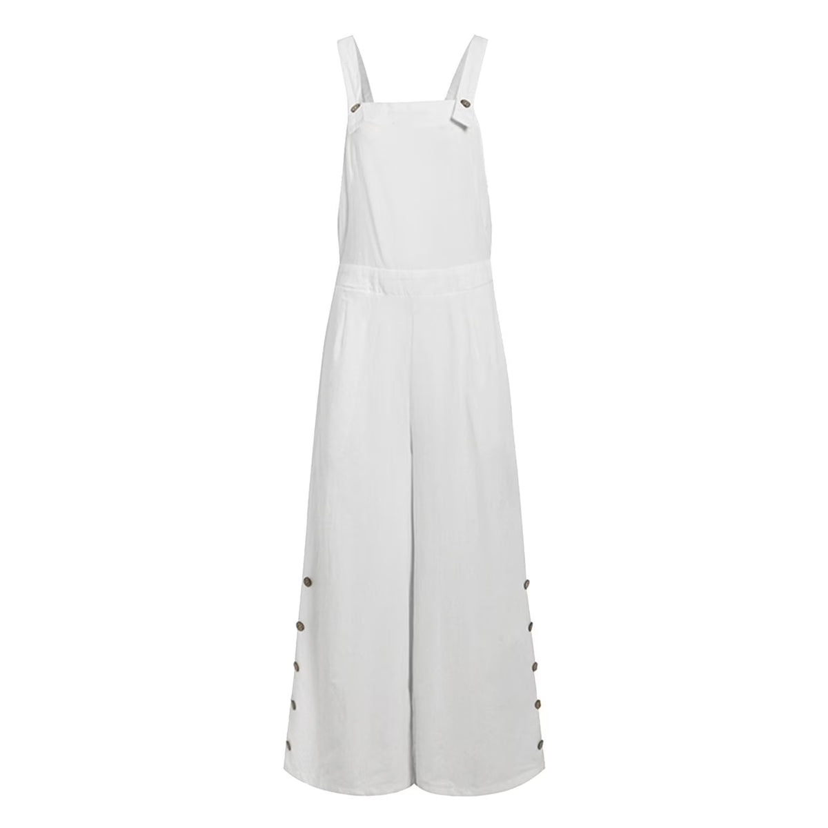 Joyce - Wide Leg Bib Jumpsuit