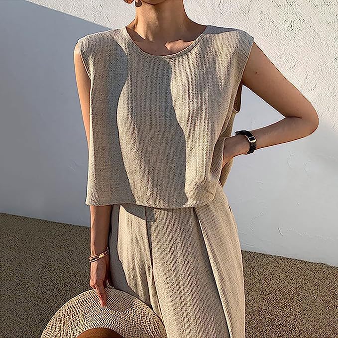 Edith - Loose Fit Wide Leg Two-Piece Set