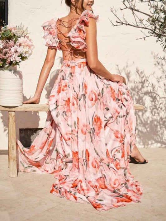 Sofia - Alluring Backless Maxi Dress