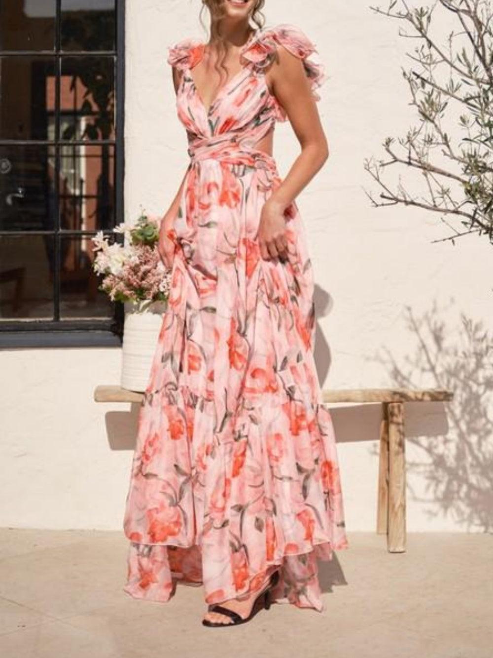 Sofia - Alluring Backless Maxi Dress