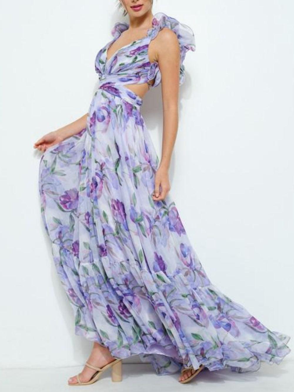 Sofia - Alluring Backless Maxi Dress