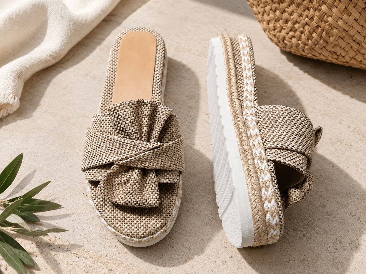 Cecilia - Orthopedic Bow Platform Slide Sandals