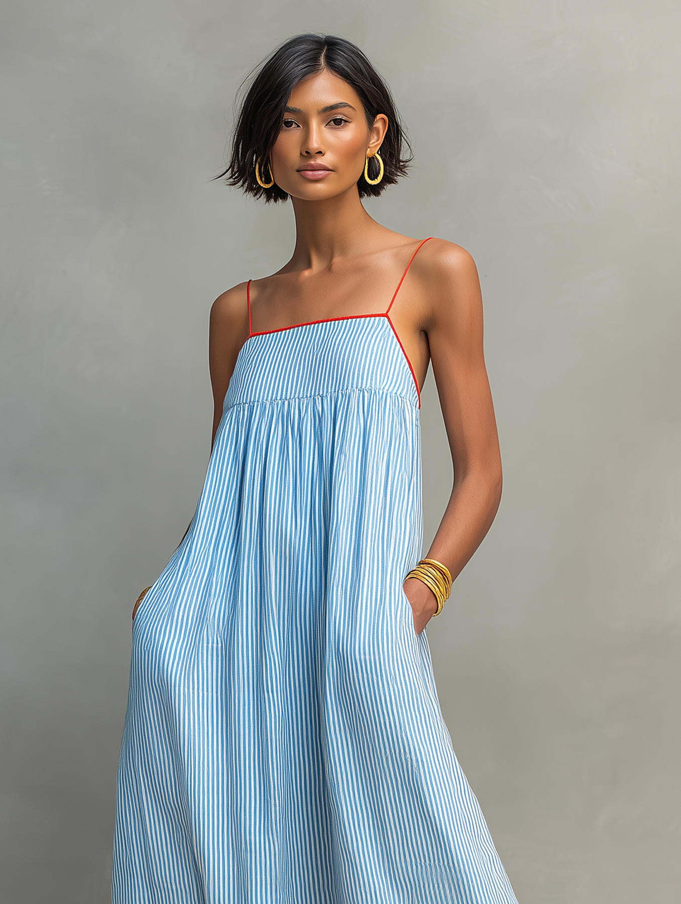 Serenity - Relaxed Striped Maxi Dress