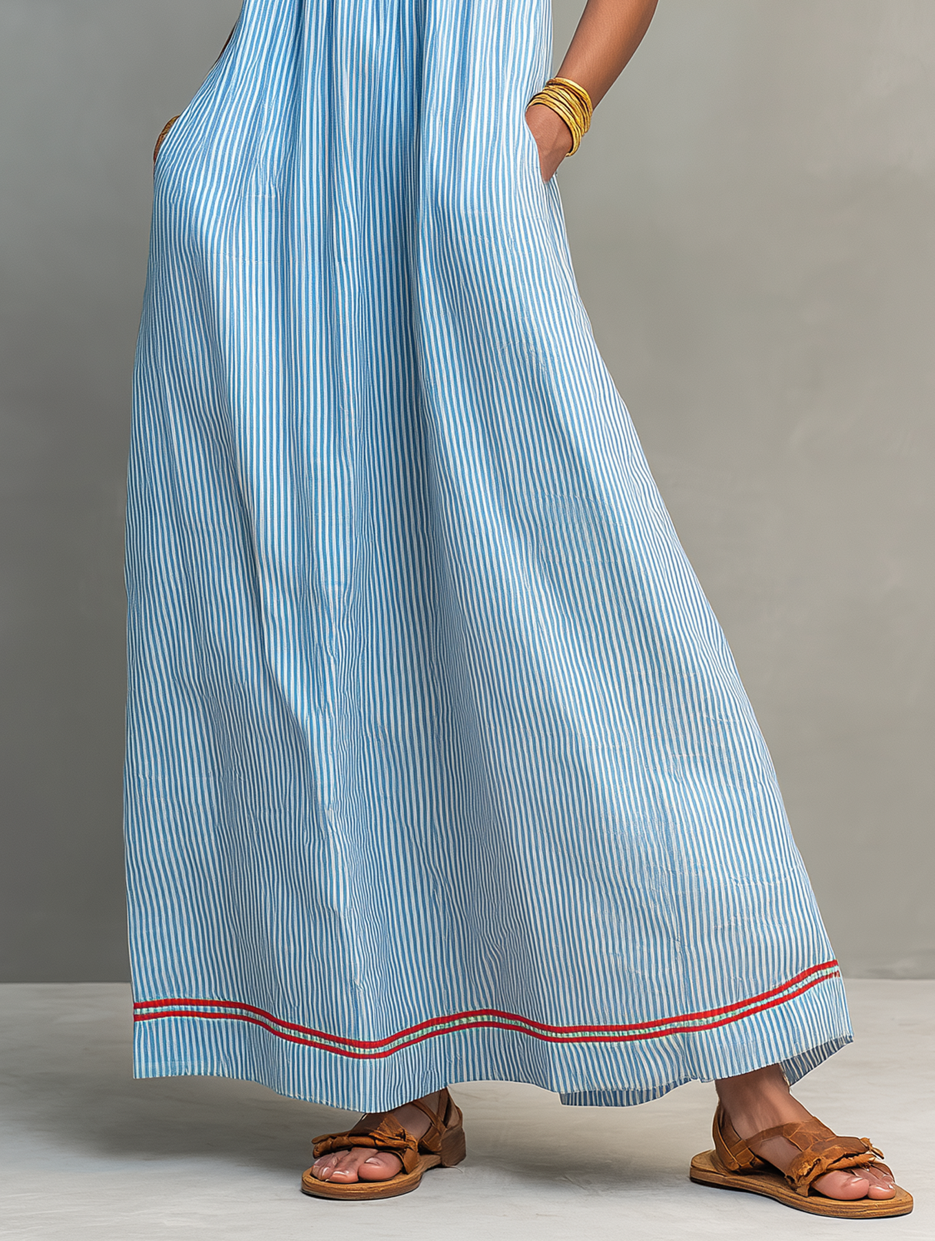 Serenity - Relaxed Striped Maxi Dress