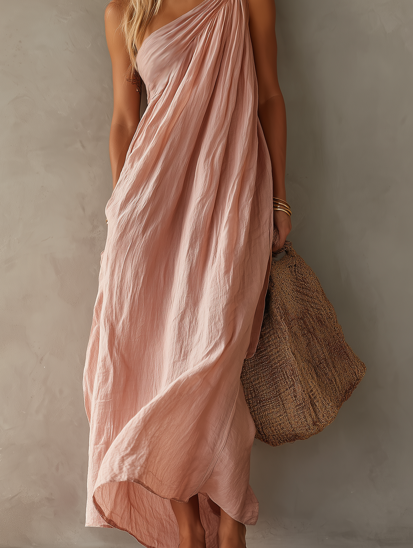 Willow - One-Shoulder Sleeveless Maxi Dress