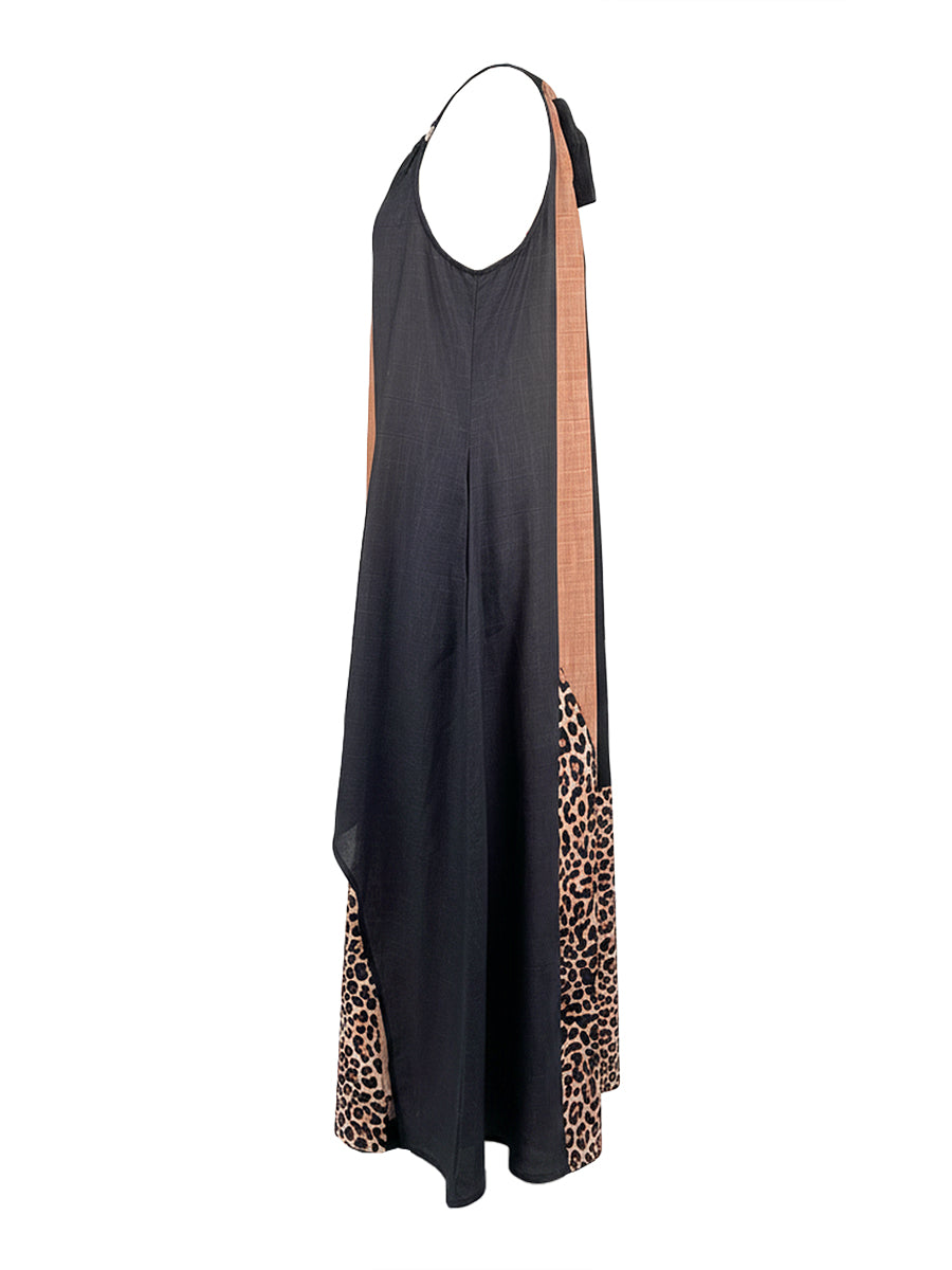 Seryna - Versatile Asymmetric Halter-Neck Maxi Dress