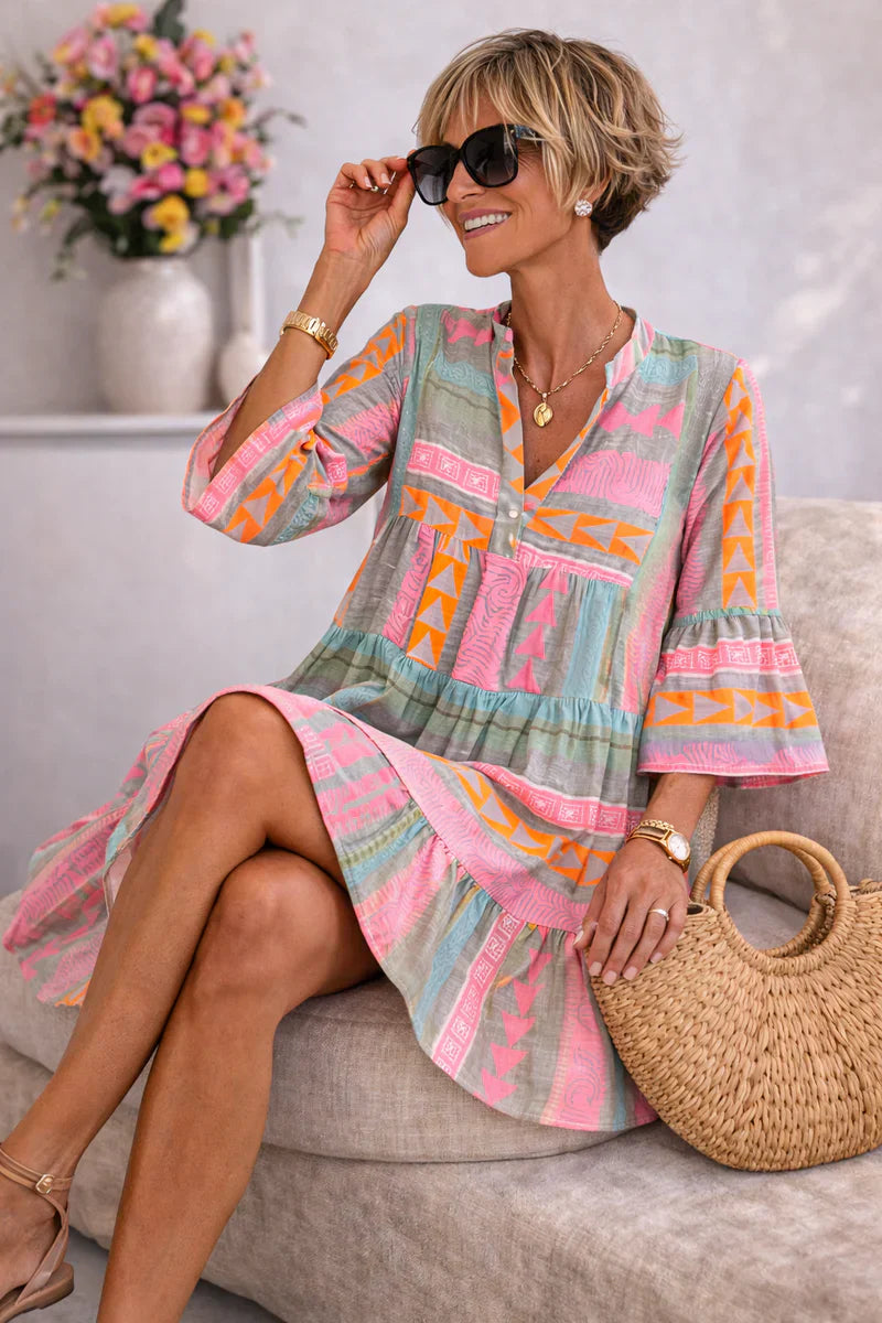 Nova - Vibrant Midi Dress