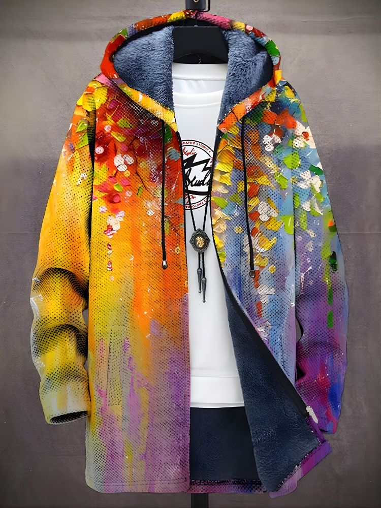 Eren - Luxe Artistic Zip-Up Hoodie