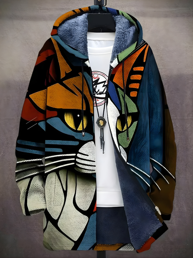 Eren - Luxe Artistic Zip-Up Hoodie