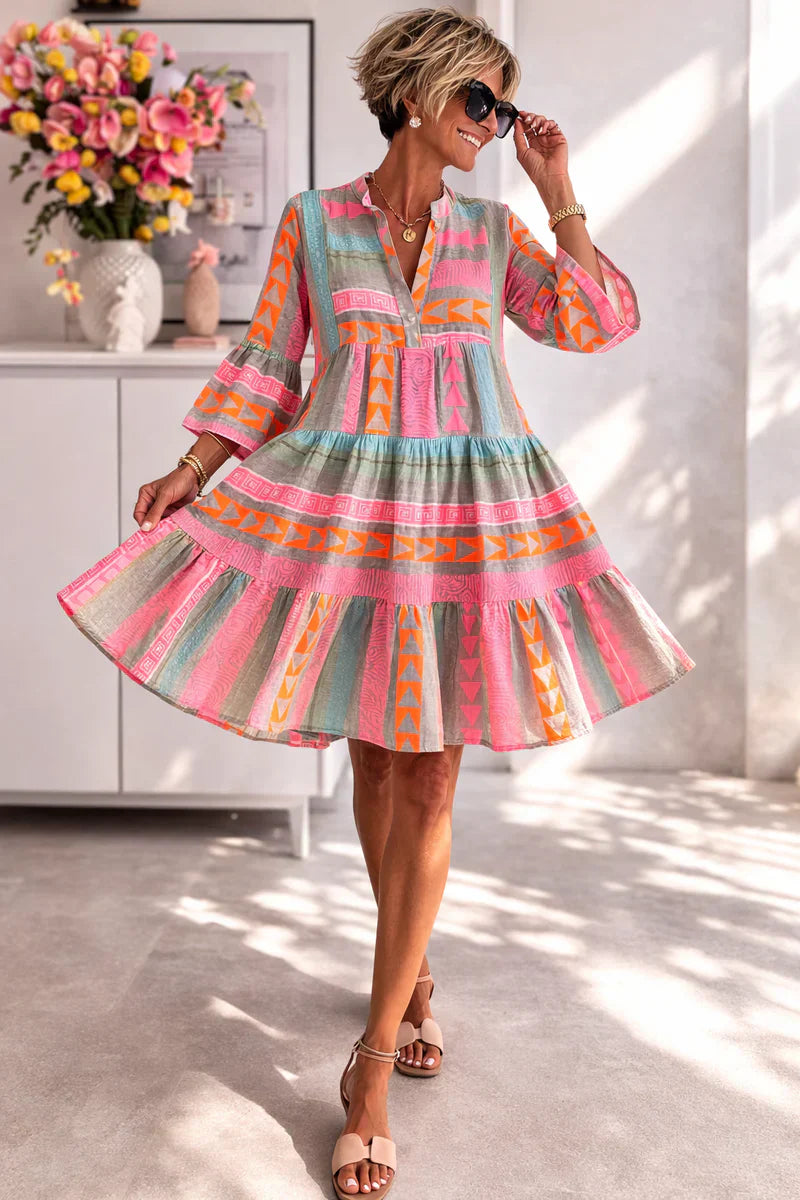 Nova - Vibrant Midi Dress