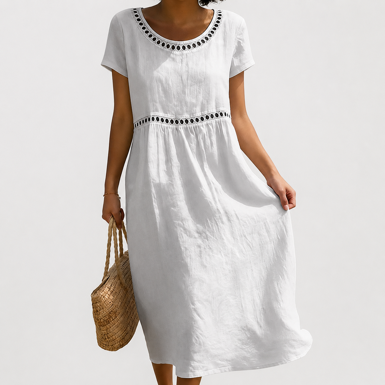 Evelyn - Refreshing Embroidered Dress