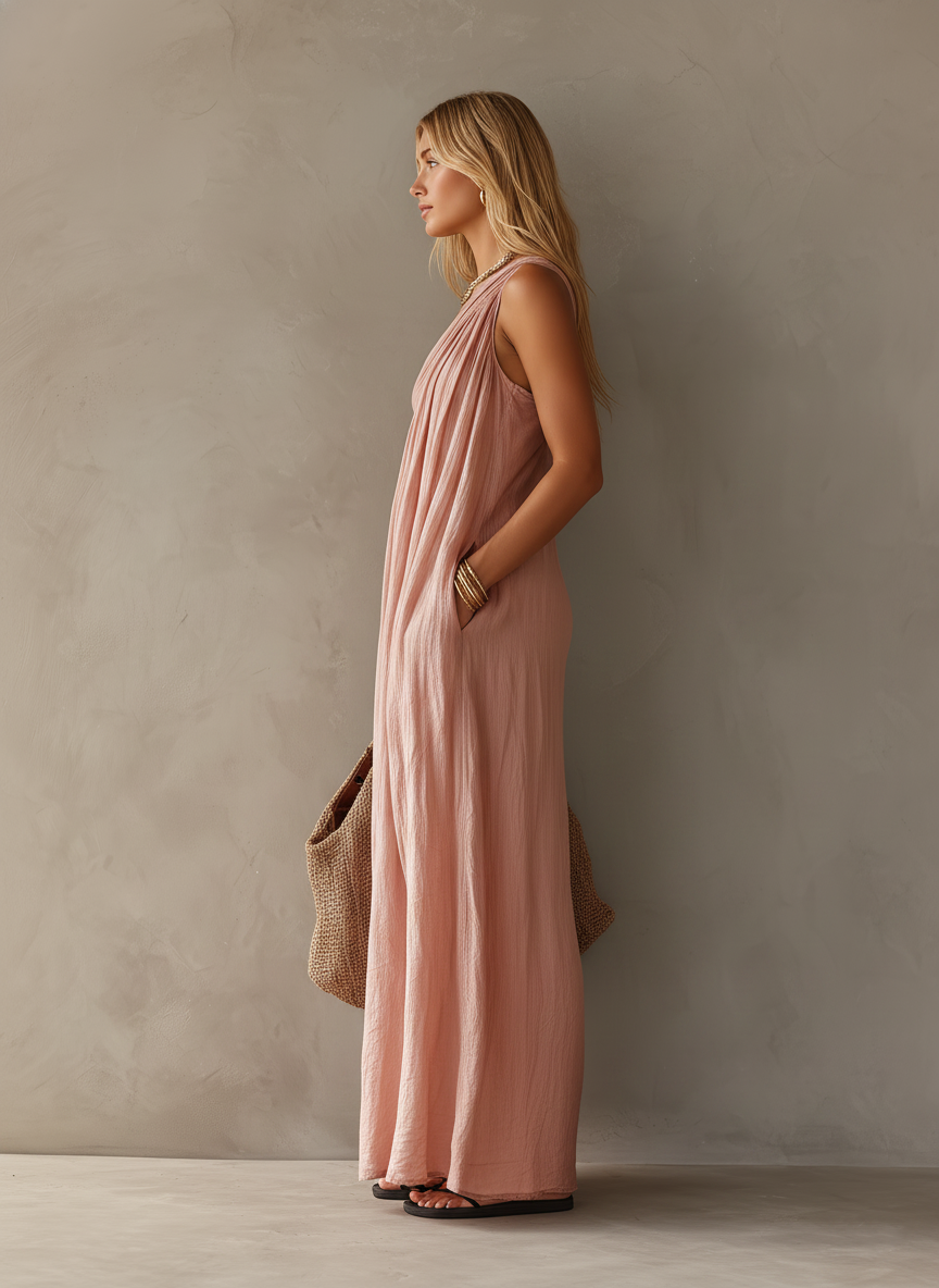 Willow - One-Shoulder Sleeveless Maxi Dress