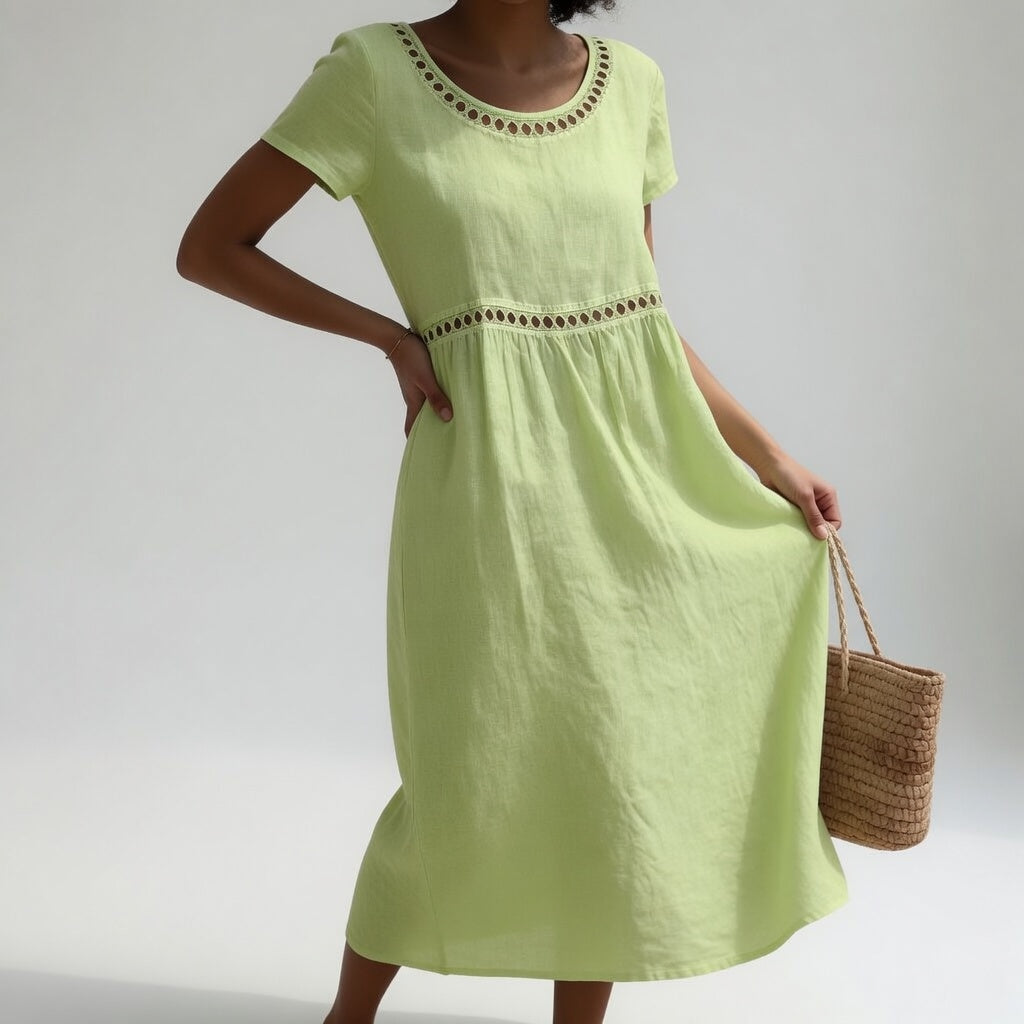 Evelyn - Refreshing Embroidered Dress