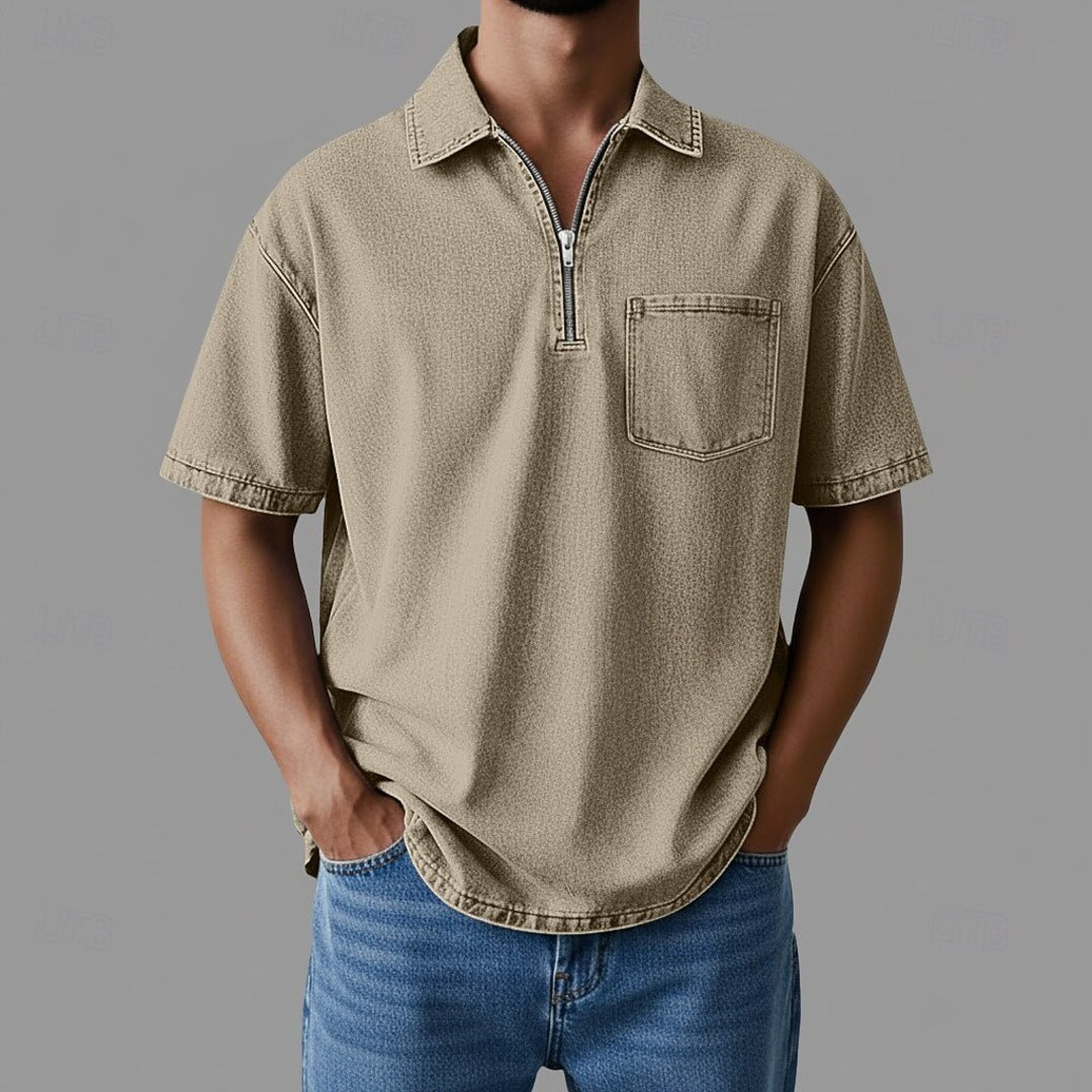 Steven - Lightweight Denim-Inspired Shirt