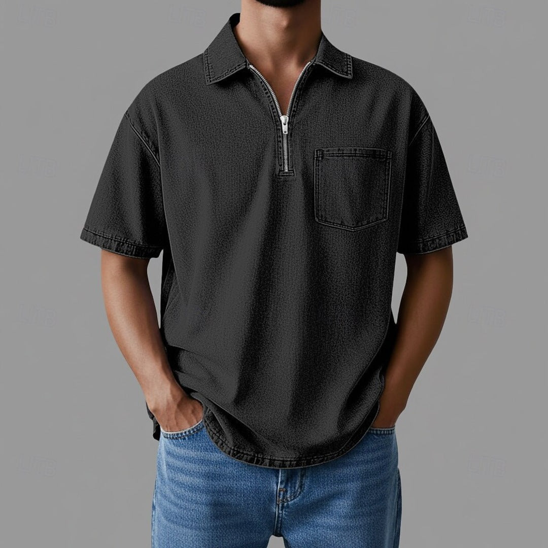 Steven - Lightweight Denim-Inspired Shirt