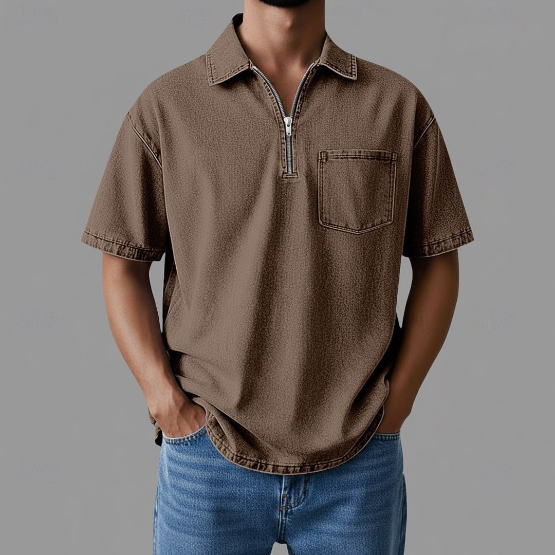 Steven - Lightweight Denim-Inspired Shirt