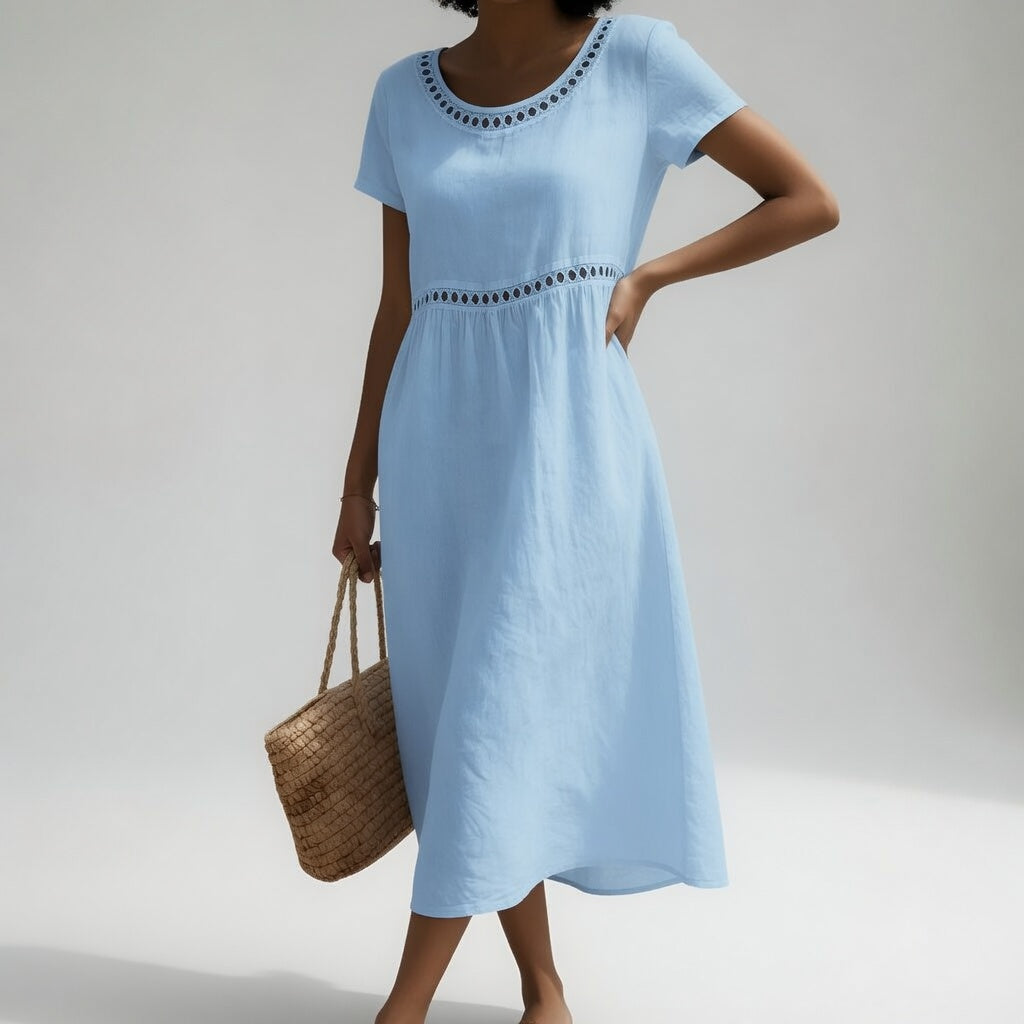 Evelyn - Refreshing Embroidered Dress