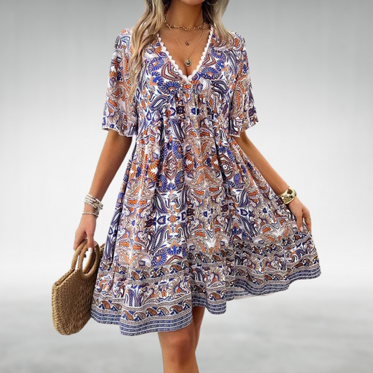 Brooke - Casual Boho V-Neck Dress