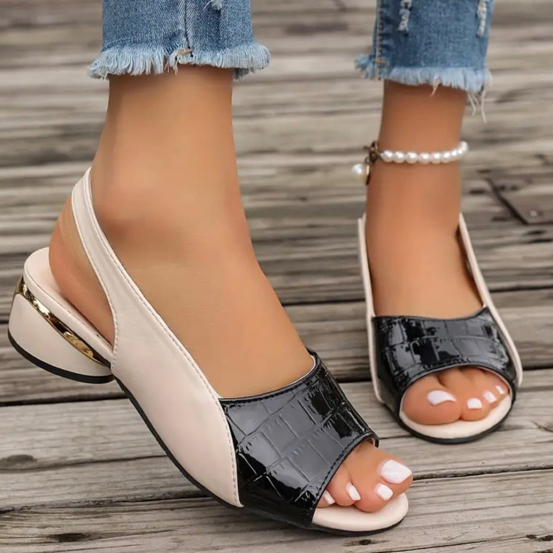 Lindey - Comfortable Open Toe Slingback Sandals
