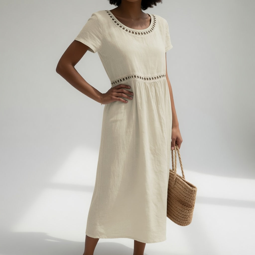 Evelyn - Refreshing Embroidered Dress