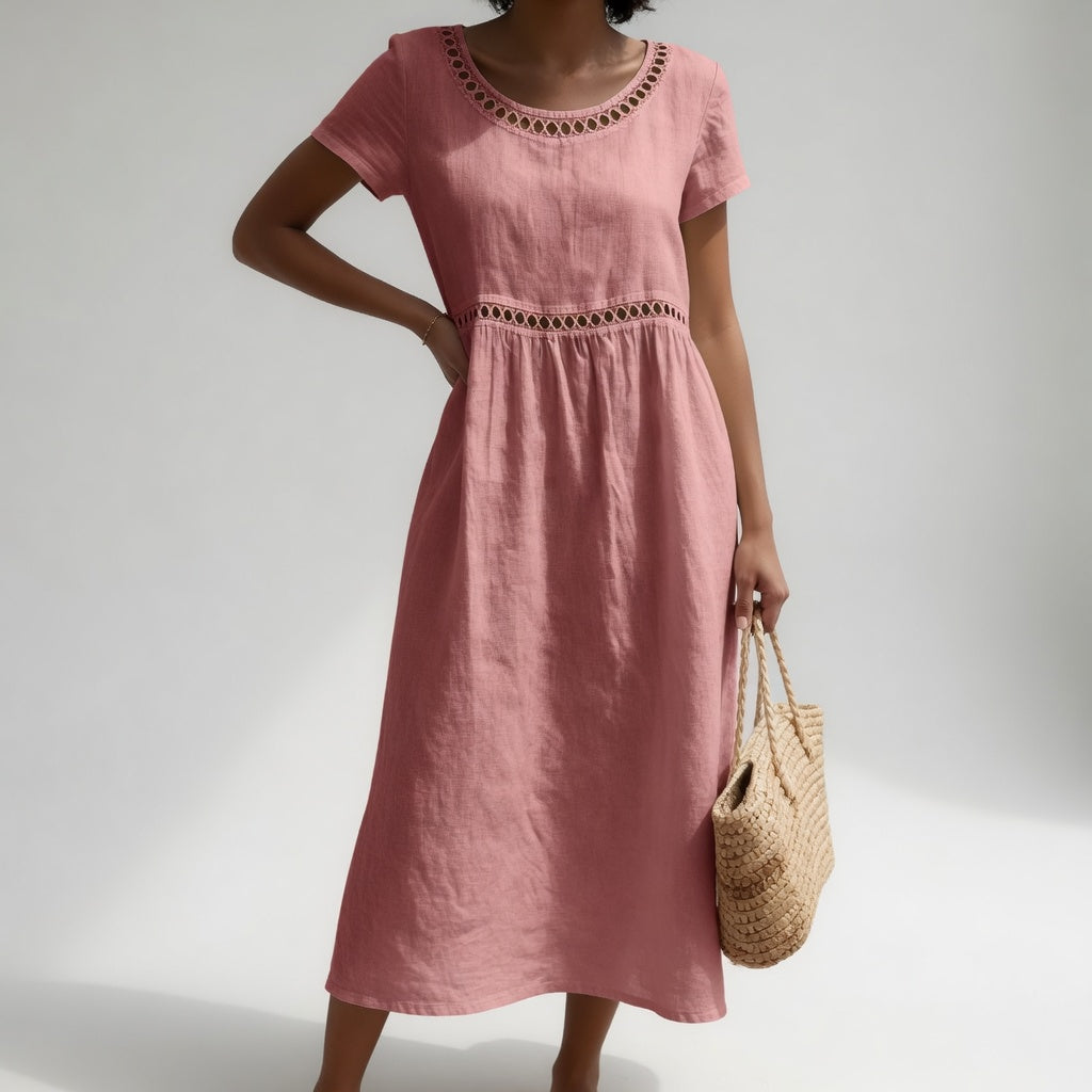 Evelyn - Refreshing Embroidered Dress