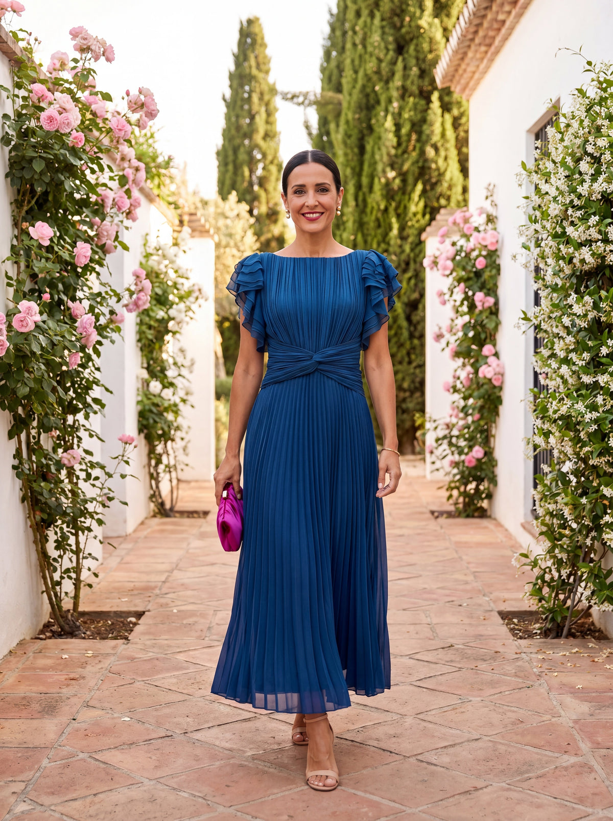Chiara - Elegant Ruched Maxi Dress