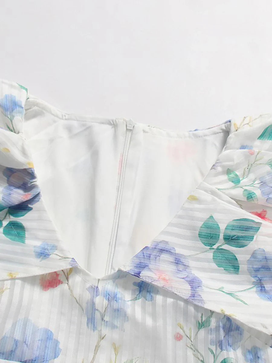 Ellen - Floral Print Midi Dress