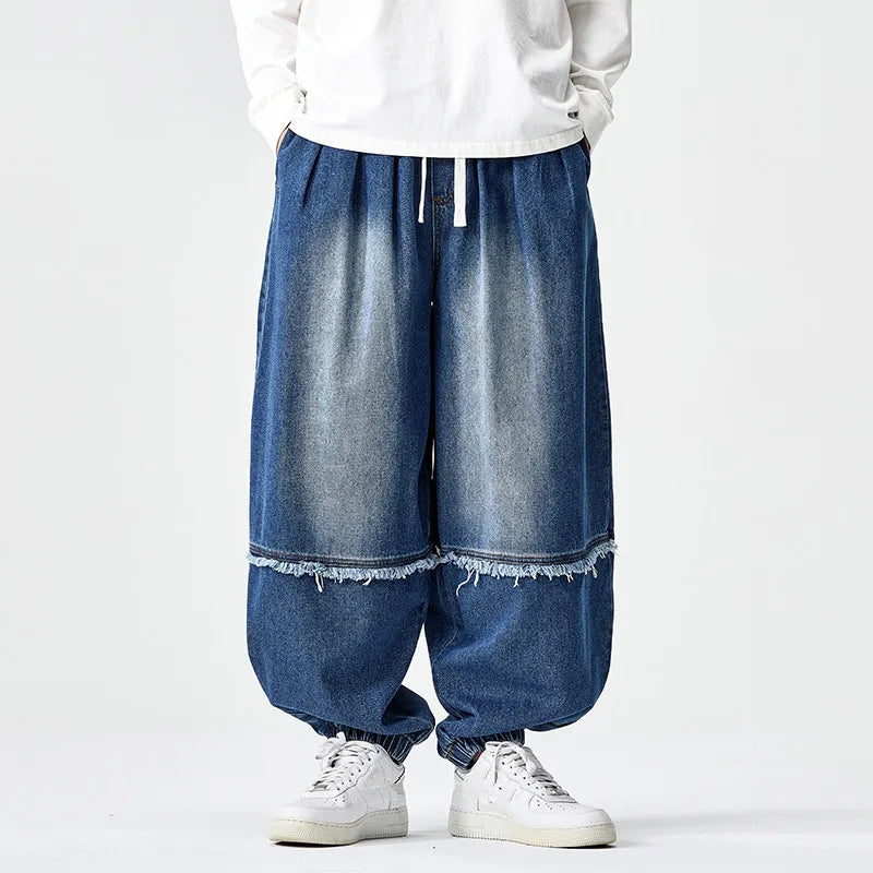 Zula - Stylish Wide-Leg Denim Joggers