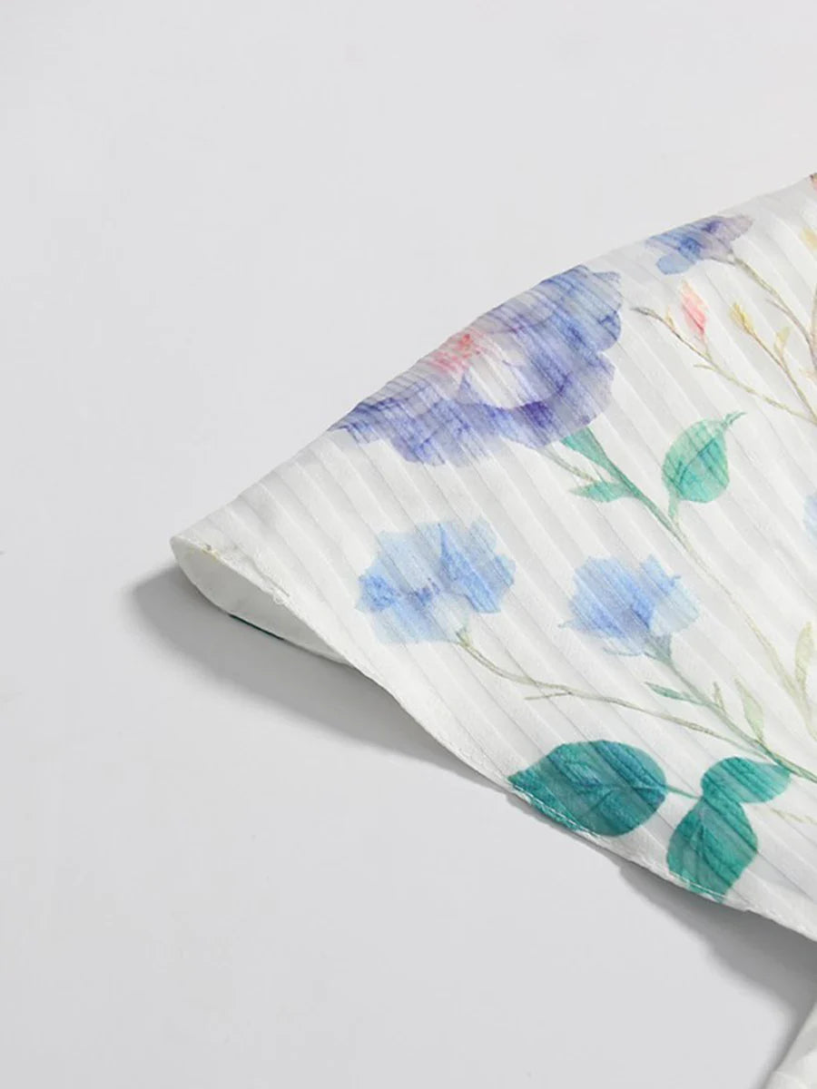 Ellen - Floral Print Midi Dress