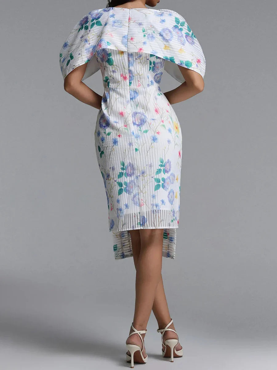 Ellen - Floral Print Midi Dress