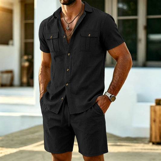 Elijah - Effortless Linen Two Piece Set