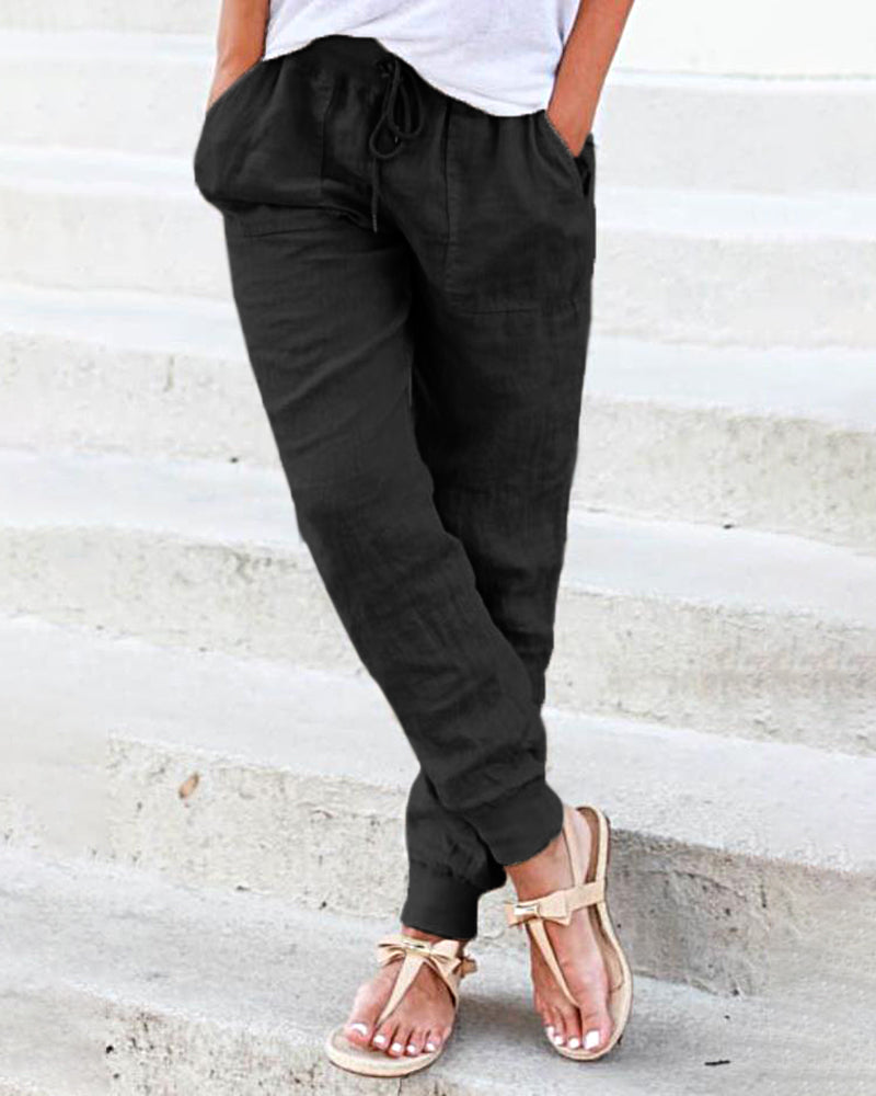 Jodie - Drawstring Jogger with Pockets