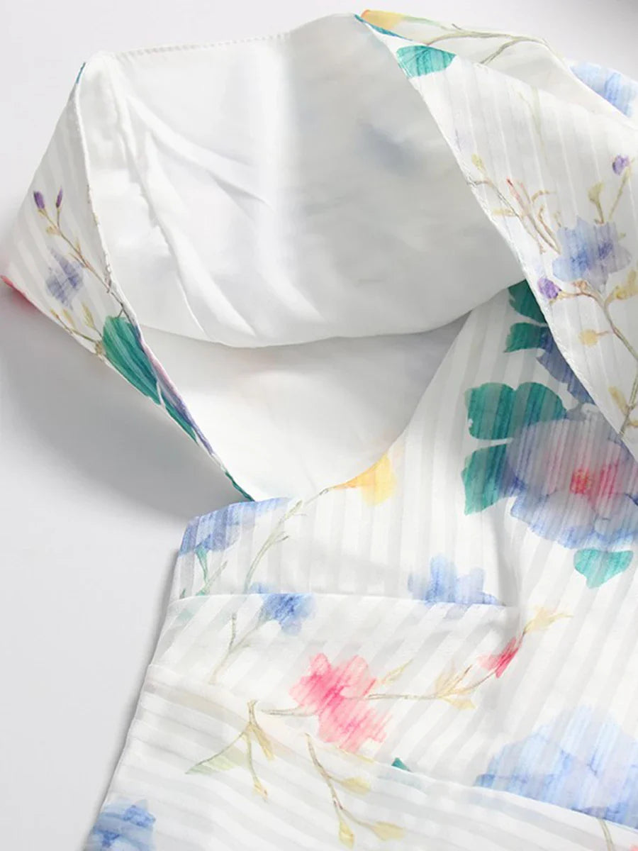 Ellen - Floral Print Midi Dress