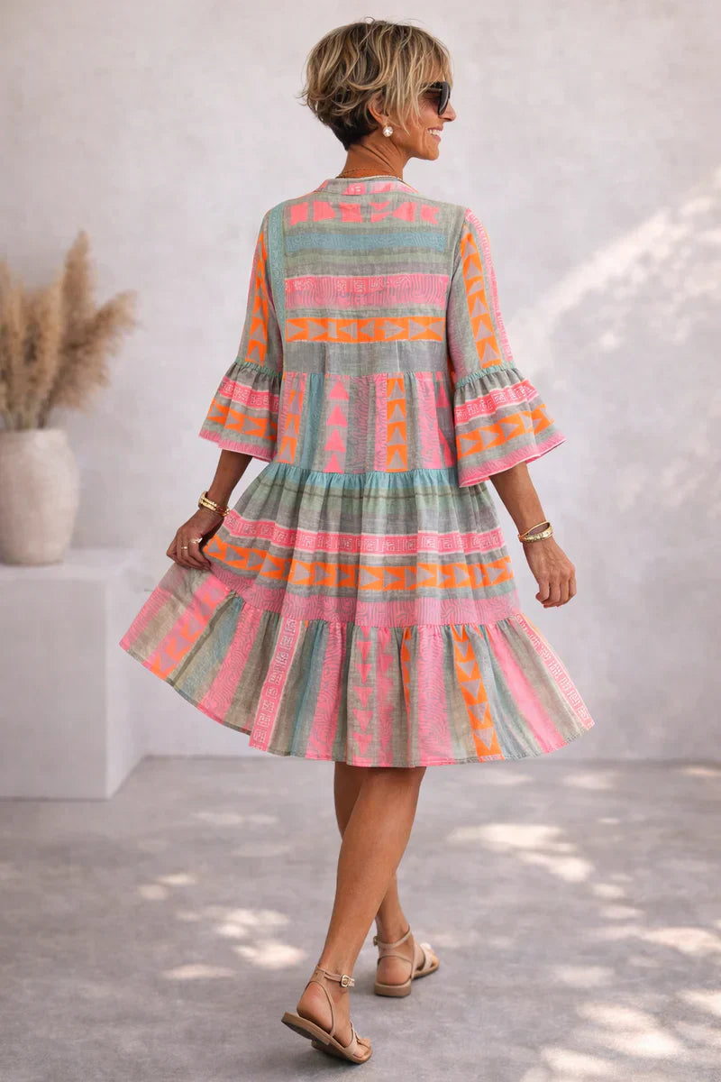 Nova - Vibrant Midi Dress